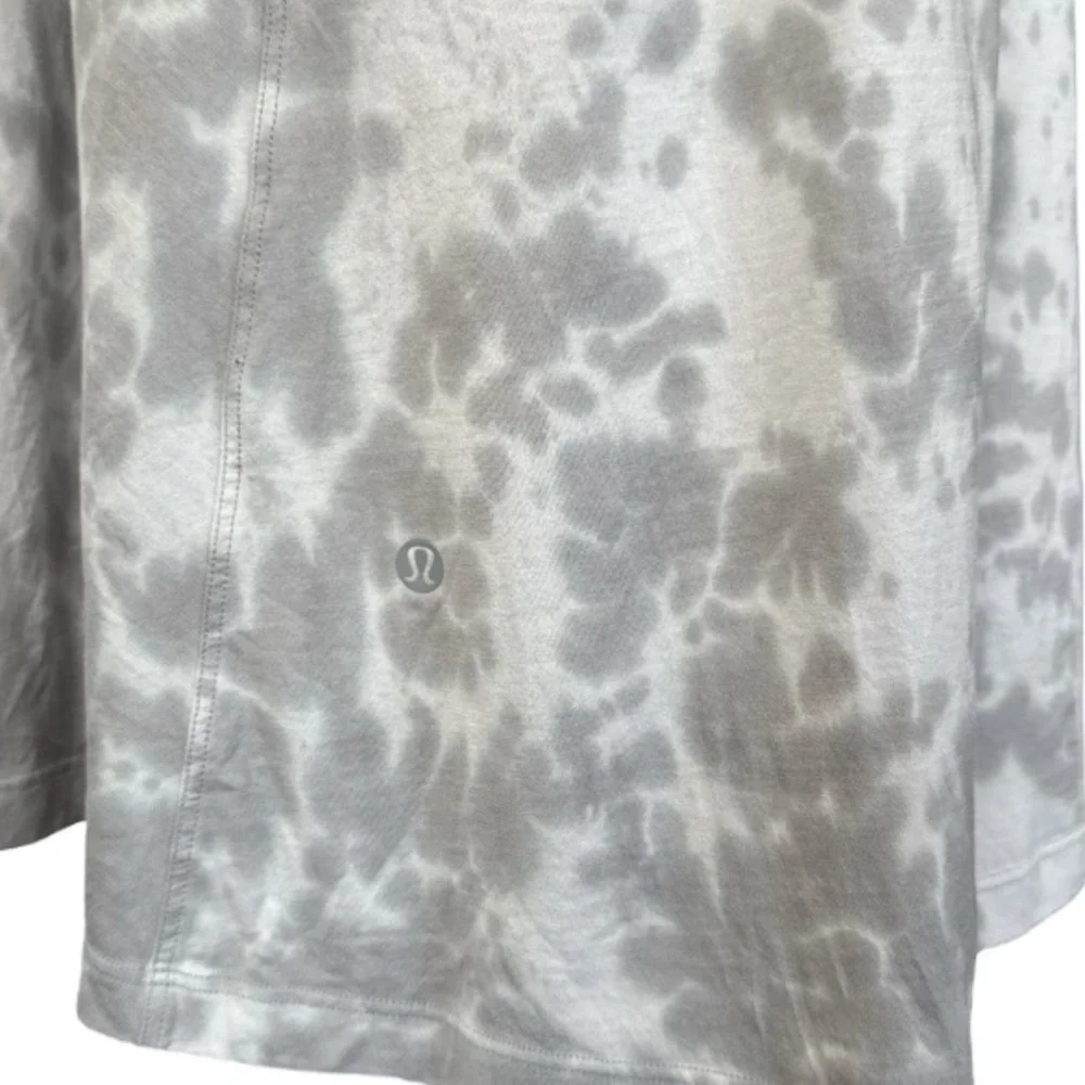 Lululemon Athletica All Yours Tee Dress Sz 8 Gray Tie Dye  Casual Athleisure - Picture 4 of 8